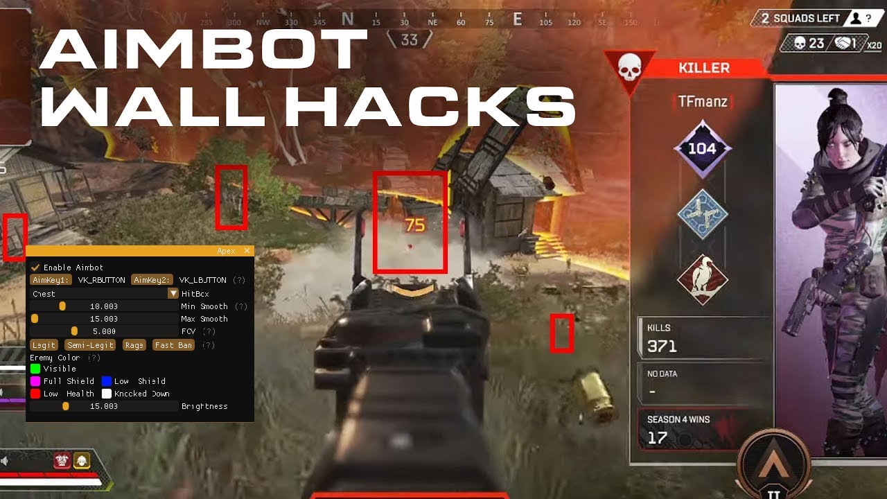 ApexHackFree - ESP, Aimbot, GUI Menu